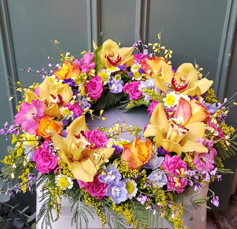 Colourful and vivid Wreath