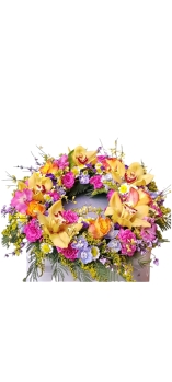 Colourful and vivid Wreath