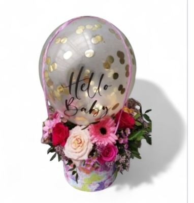 Welcome Baby girl balloon