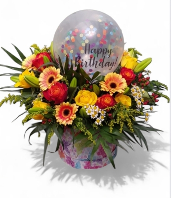 Colourful Balloon Box