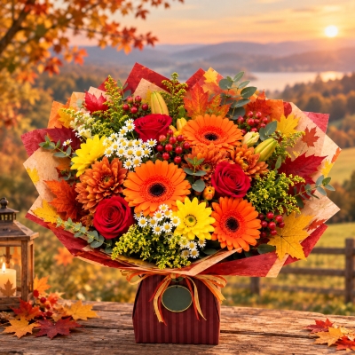 Autumn sunrise bouquet