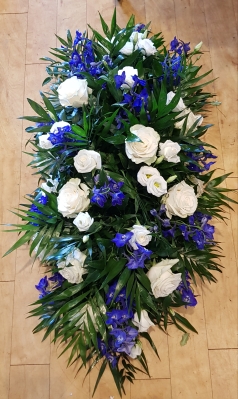 Chelsea Blue casket spray