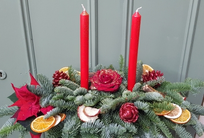 Double candle arrangment