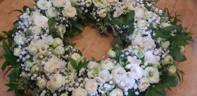 Whites & Green Wreath