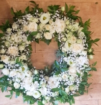 Whites & Green Wreath