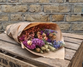 Dried Pink Flowers