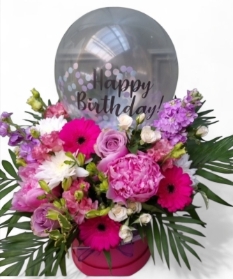 pink balloon box