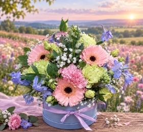 Pastels Hat box