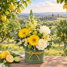 Lemon and Lime hatbox