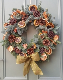 Christmas wreath natural